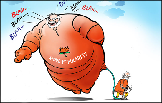 Narendra Modi Talking Popularity Cartoons and Blah Blah Jokes by teluguone comedy